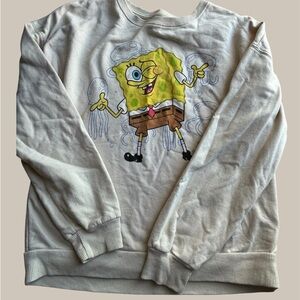 SpongeBob Graphic Crewneck Sweater - Beige